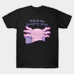 Sleepy Axolotl - Dreamtime Doodle T-Shirt